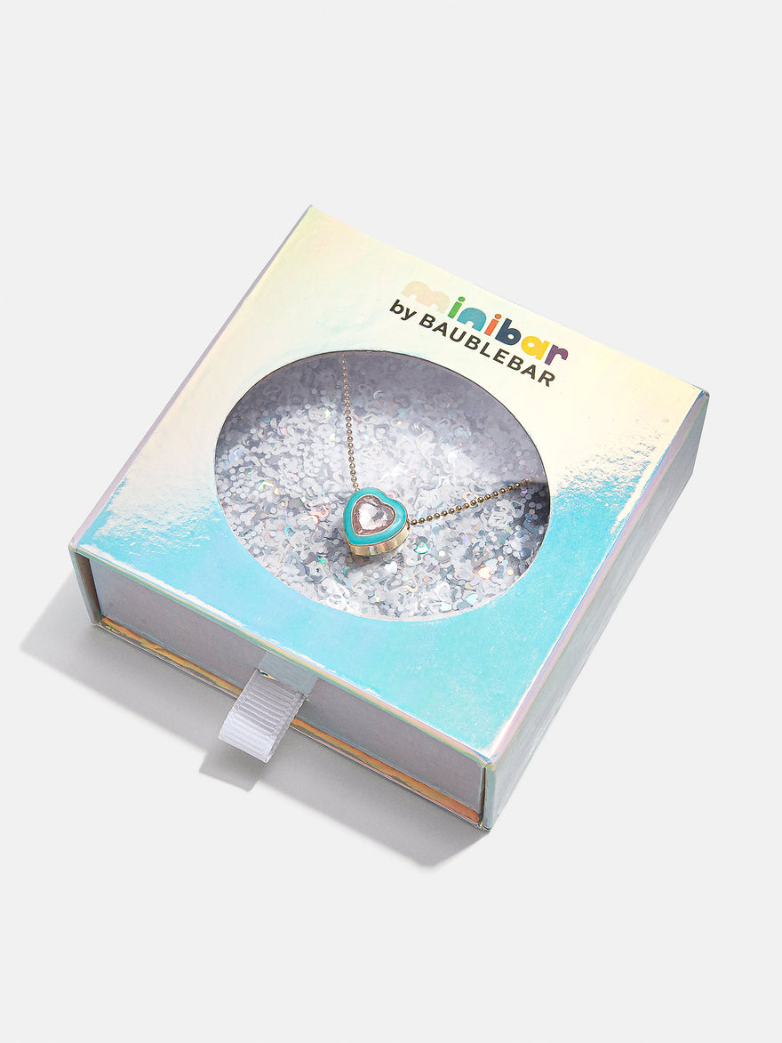 The Heart of Gold Kids' Necklace - Blue