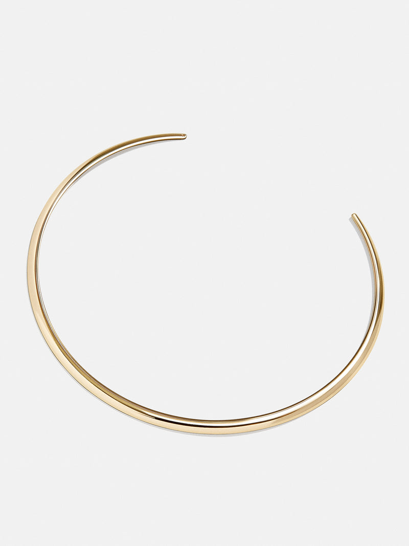 BaubleBar Jameika Collar Necklace - Reversible gold collar necklace