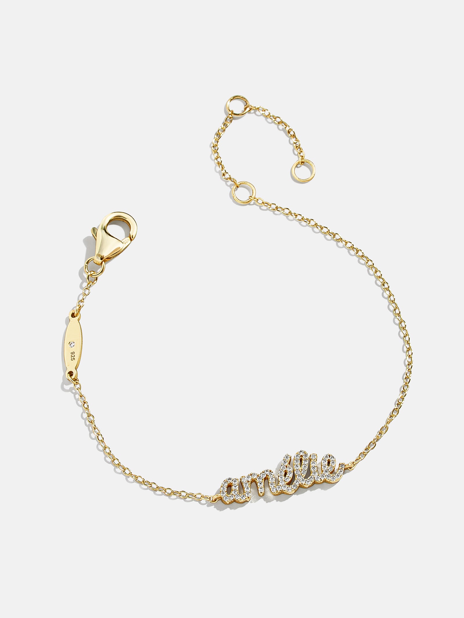 Jenna Pave Bracelet, Gold Plated main image 1