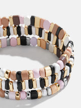 BaubleBar Maddi Bracelet Set - Black/White - Get an extra 20% off sale styles. Discount applied in cart 