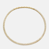Julia 14K Gold Adjustable Tennis Necklace - Gold/Pavé