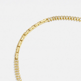 Julia 14K Gold Adjustable Tennis Necklace - Gold/Pavé