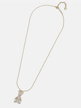 BaubleBar Mickey Mouse Disney 3D Necklace - Clear/Gold - Disney pendant necklace