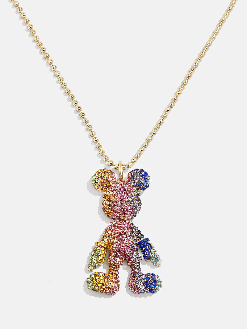 BaubleBar Mickey Mouse Disney 3D Necklace - Multi/Gold - Disney pendant necklace