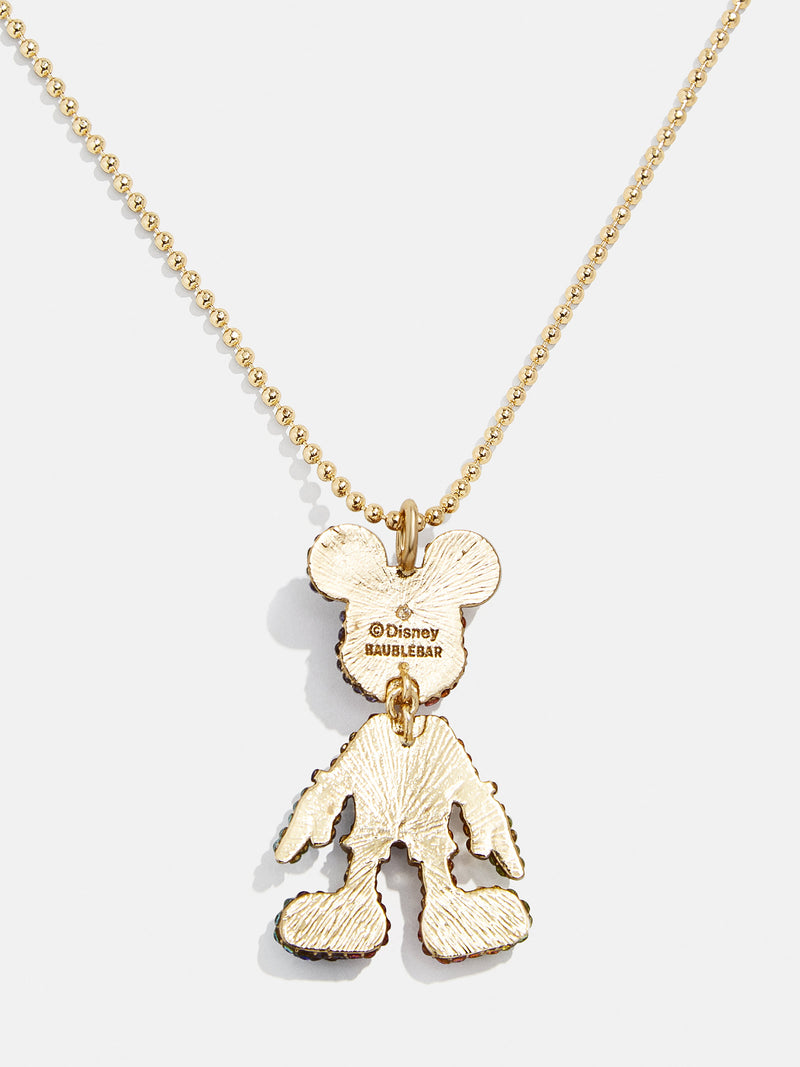 BaubleBar Mickey Mouse Disney 3D Necklace - Multi/Gold - Disney pendant necklace