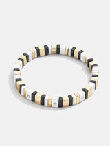 BaubleBar Black/White - Enamel beaded stretch bracelet
