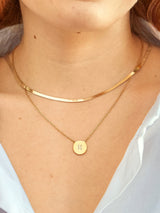 BaubleBar 18K Gold Single Initial Custom Disc Necklace - Gold/Pavé - 
    Enjoy 20% off - This Week Only
  
