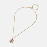 MLB Gold Baseball Charm Necklace - Los Angeles Angels
