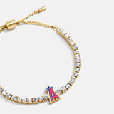 MLB Gold Tennis Bracelet - Los Angeles Angels