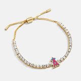 MLB Gold Tennis Bracelet - Los Angeles Angels