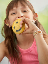 BaubleBar Kids' Smiley Face Hair Brush - Smiley Face - Kids' mini hair brush