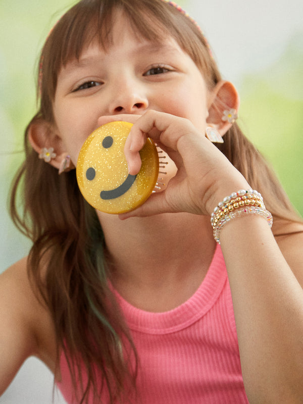 Kids' Smiley Face Hair Brush - Smiley Face