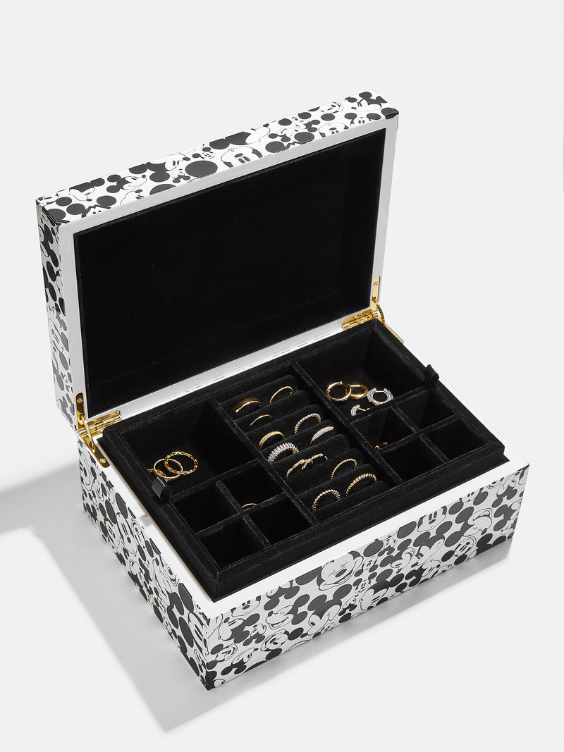 BaubleBar Mickey Mouse Disney Jewelry Lacquer Box - Black/White - Get Gifting: Enjoy 20% Off​