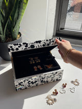 BaubleBar Mickey Mouse Disney Jewelry Lacquer Box - Black/White - Get Gifting: Enjoy 20% Off​