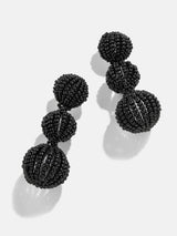 BaubleBar Skylar Earrings - Black - Beaded statement earrings