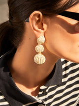 BaubleBar Skylar Earrings - White - Beaded statement earrings