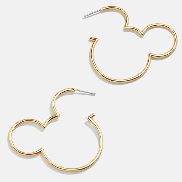 Mickey mouse hoop earrings discount