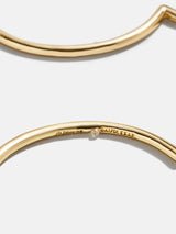 BaubleBar Mickey Mouse Disney Outline Hoop Earrings - Gold - Get Gifting: Enjoy 20% Off​
