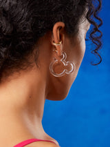 BaubleBar Mickey Mouse Disney Essential Hoop Earrings - Clear - Cyber Monday Ends Tonight: Enjoy 30% Off​