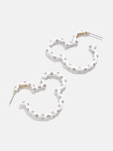 BaubleBar White - Disney hoop earrings