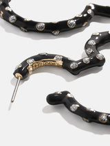 BaubleBar Black - Disney hoop earrings