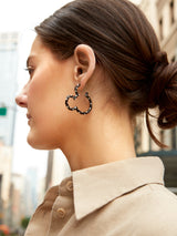 BaubleBar Black - Disney hoop earrings