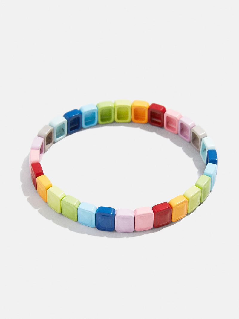 BaubleBar Gabrielle Bracelet - Rainbow - Beaded stretch bracelet