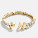 variant:14K Gold Plated Sterling Silver. Pavé Cubic Zirconia Stones