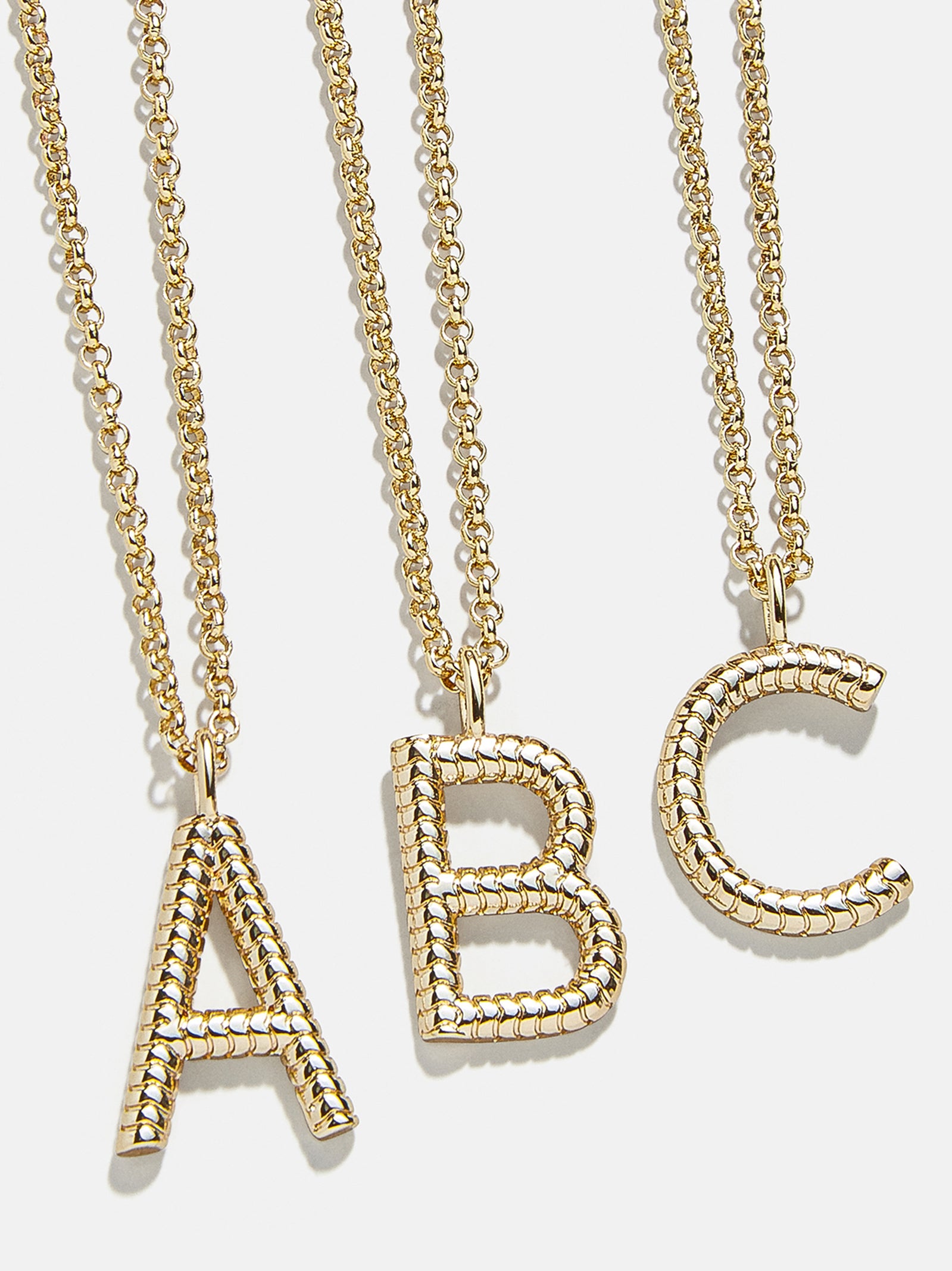 Classic Initial Necklace Ribbed Initial Ribbed Gold Initial classic-initial-necklace-ribbed-initial-ribbed-gold-initial