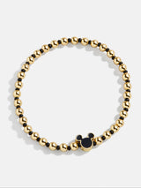 BaubleBar Black - Disney gold beaded stretch bracelet