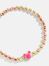 BaubleBar Pink Ombre - Disney gold beaded stretch bracelet