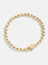 BaubleBar White - Disney gold beaded stretch bracelet