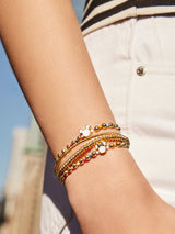 BaubleBar Multi - Disney gold beaded stretch bracelet