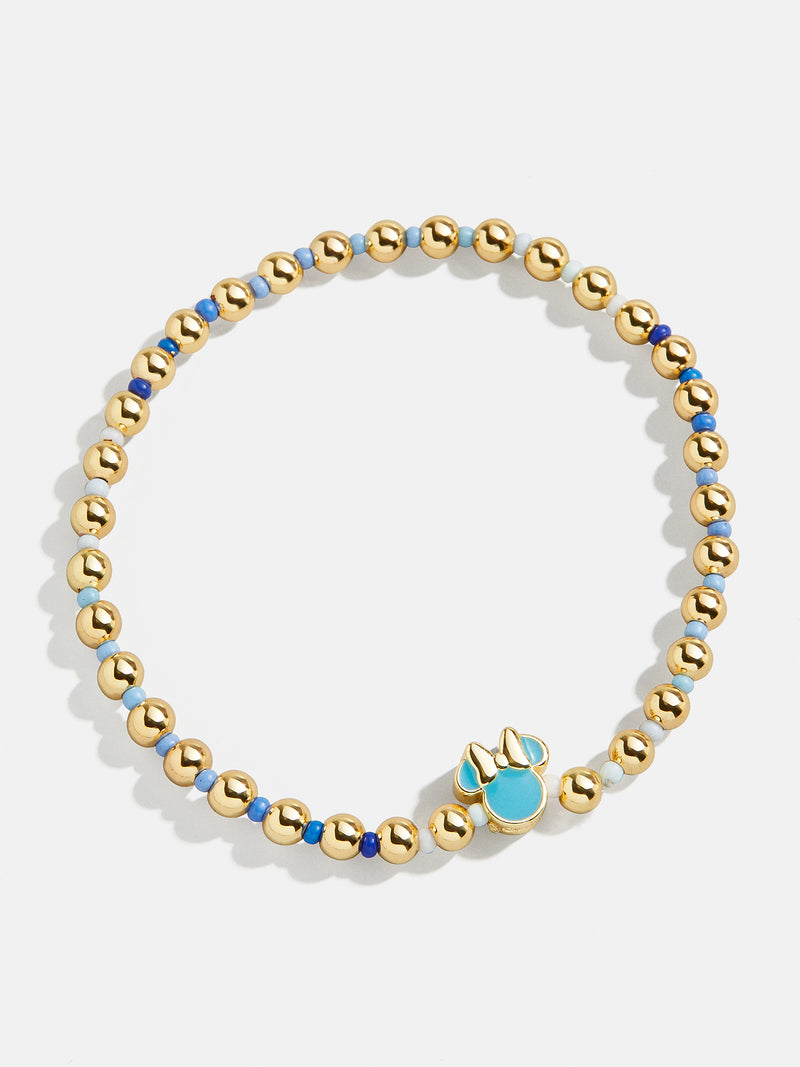 BaubleBar Blue Ombre - Disney gold beaded stretch bracelet