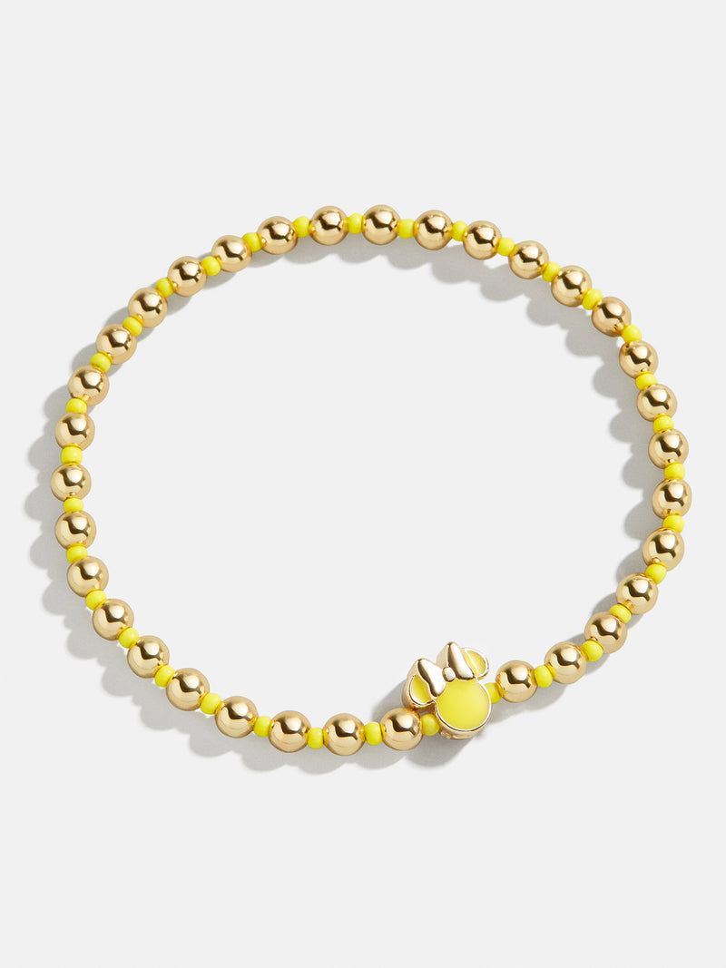 BaubleBar Yellow - Disney gold beaded stretch bracelet
