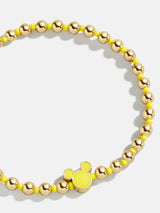 BaubleBar Yellow - Disney gold beaded stretch bracelet