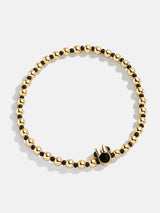 BaubleBar Black - Disney gold beaded stretch bracelet