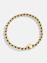 BaubleBar Black - Disney gold beaded stretch bracelet