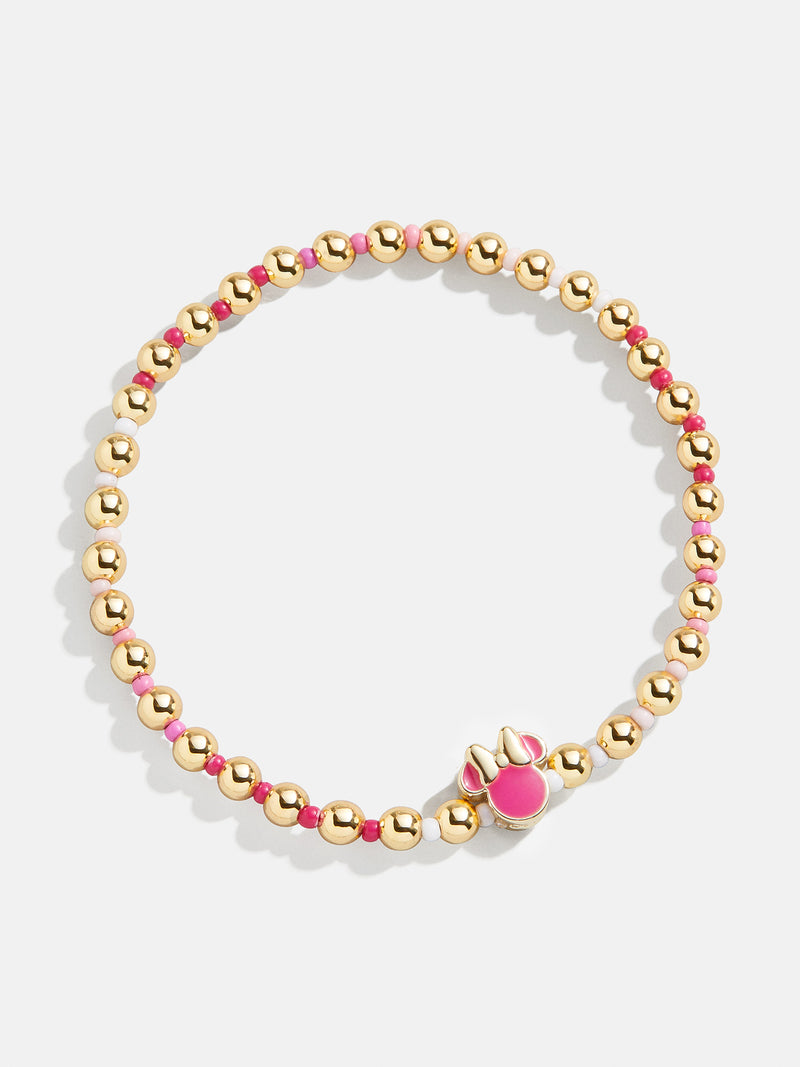 BaubleBar Pink Ombre - Disney gold beaded stretch bracelet