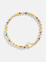 BaubleBar Multi - Disney gold beaded stretch bracelet