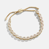 Bridget Cubic Zirconia Tennis Bracelet - Oval