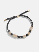 BaubleBar Rachel Bracelet - Black - Threaded pull-tie bracelet