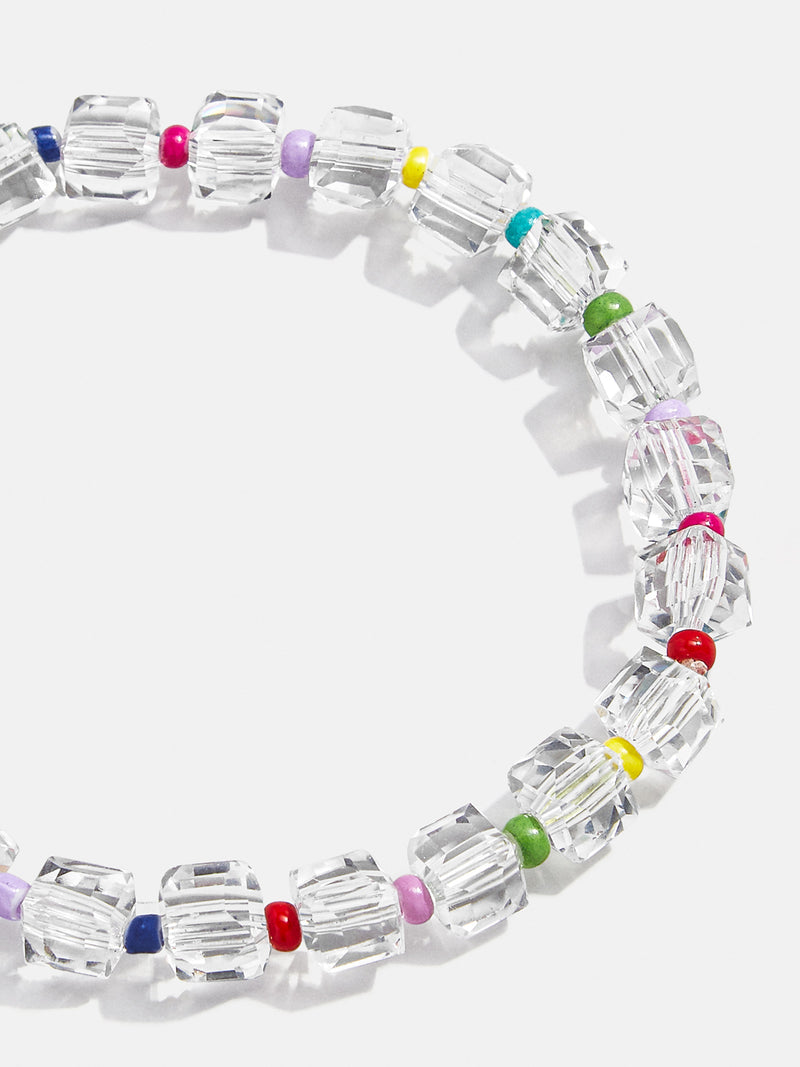 BaubleBar Shiloh Glass Bead Bracelet - Squared - Beaded stretch bracelet