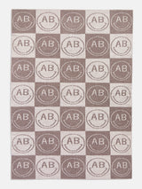 BaubleBar All Smiles Custom Blanket - Tan/Brown - Custom, machine washable blanket