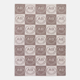 All Smiles Custom Blanket - Tan/Brown