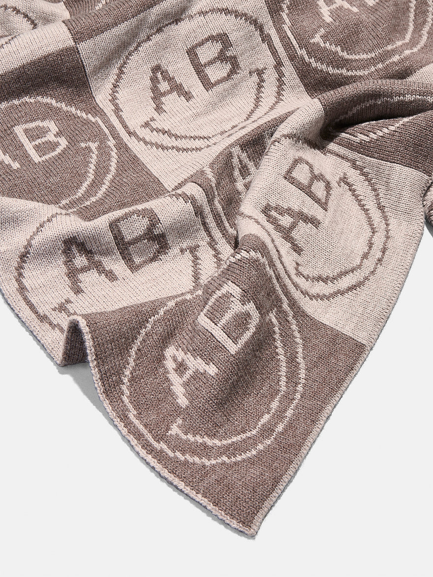 All Smiles Custom Blanket - Tan/Brown