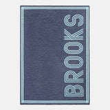 Your Name In Stripes Custom Blanket - Light Blue / Dark Blue