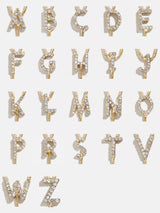 BaubleBar Pavé Initial Y-Chain Necklace - Gold/Pavé - 
    Initial pendant necklace
  
