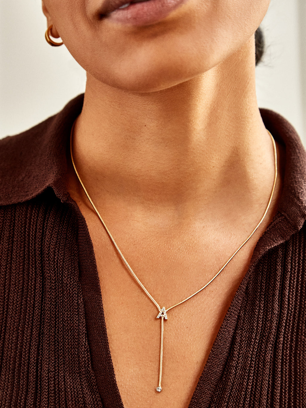 Pavé initial collar necklace baublebar Clearance