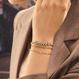 Disney Mickey Mouse Pisa Custom Bracelet - Gold/Pavé